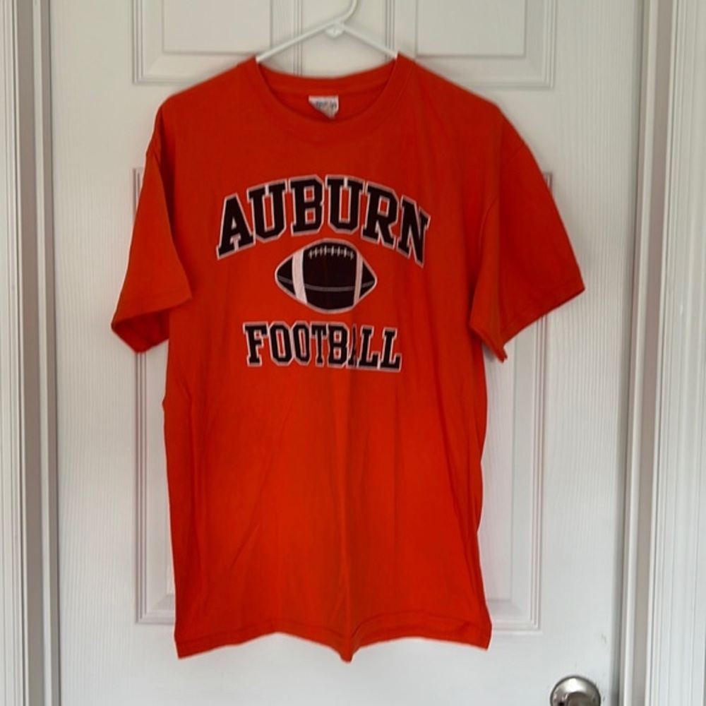 Auburn University football men’s orange tee shirt